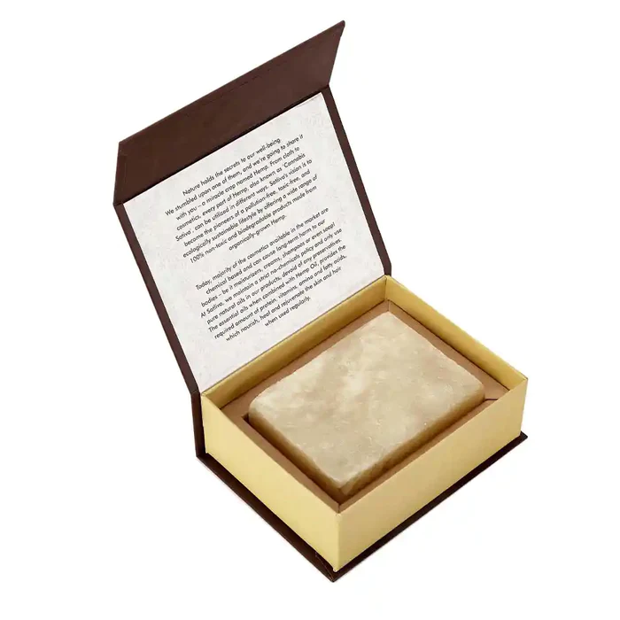 Satliva Hemp with Cocoa Butter Body Soap Bar - Image 3