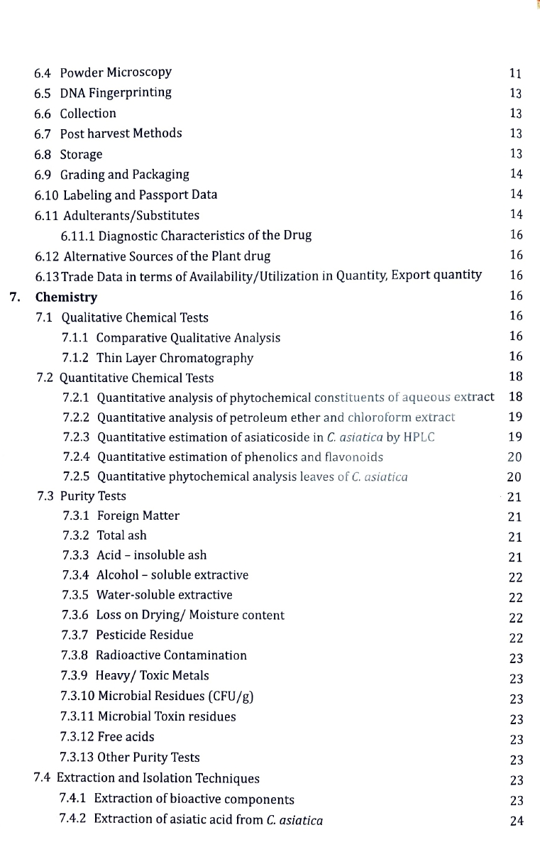 Comprehensive Technical Dossier (CTD) of Med. Plant used in Ayurveda- Mandukaparni (Centella asiatica L. Urb.) - Image 4